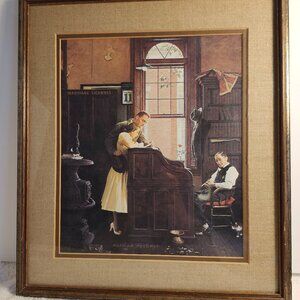 NORMAN ROCKWELL WEDDING COUPLE “MARRIAGE LICENSE” 1955